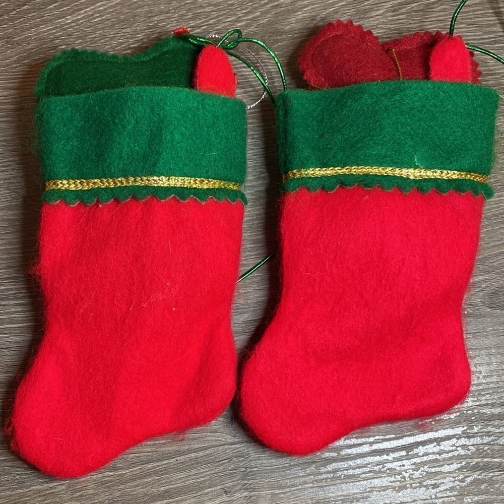 Felt Dog Bone Christmas Stockings - Picture 7 of 7